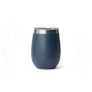 10 Oz blue Yeti wine tumbler with lid
